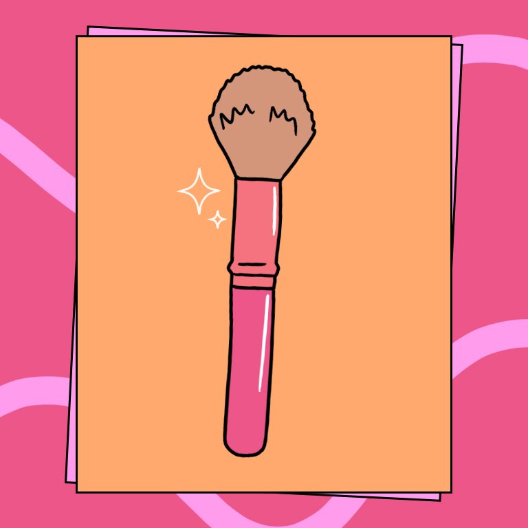 Illustration of a Bronzer Brush