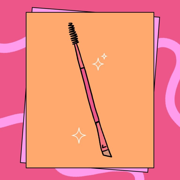 Illustration of a Eyebrow Brush