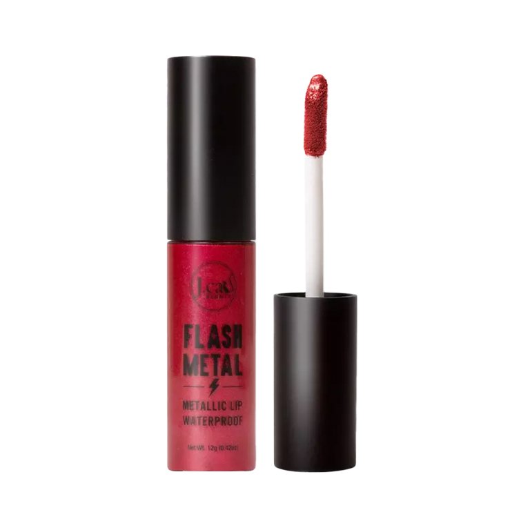 J.Cat Beauty Flash Metal Metallic Matte Lip in Winter Cherry